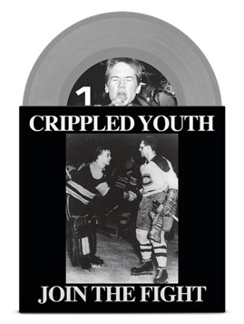 CRIPPLED YOUTH "Join The Fight" 7" EP (Rev) Silver Vinyl